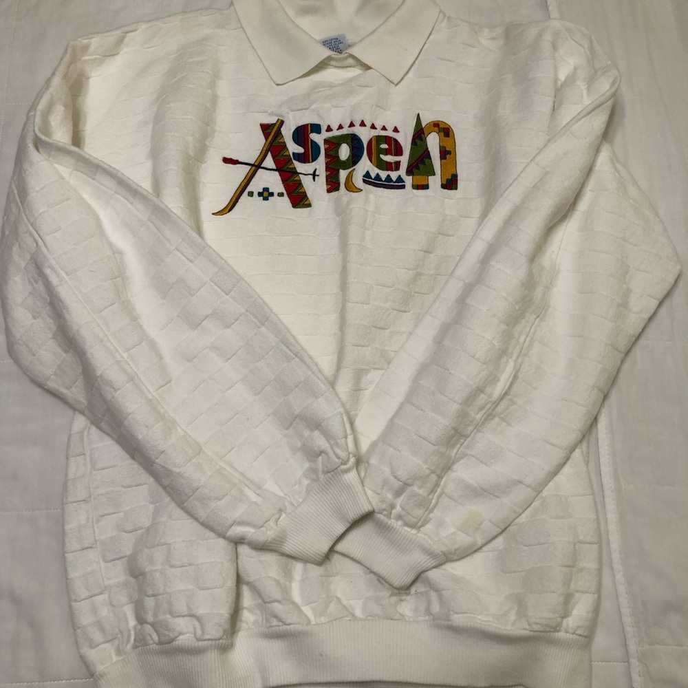 Vintage Aspen sweater GUC - Picture 5 of 5